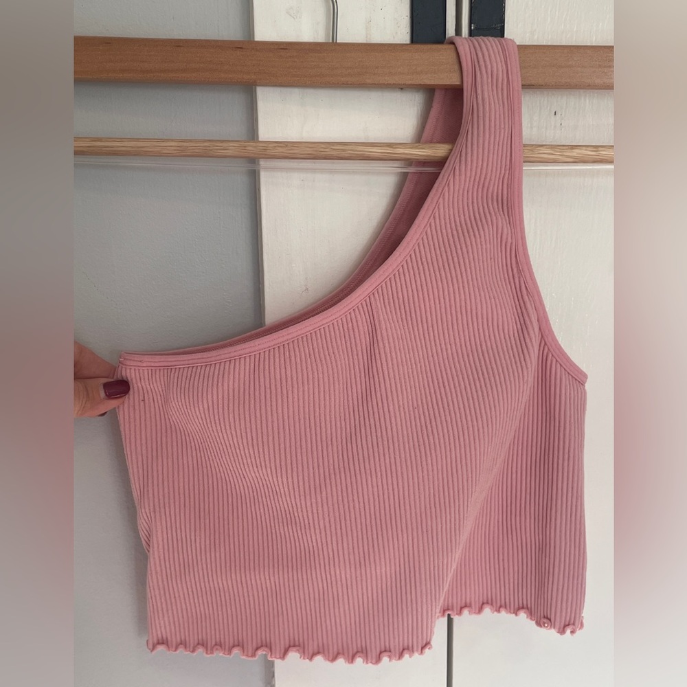 Spiritual Gangster “Luna” Ribbed One Shoulder Tank
